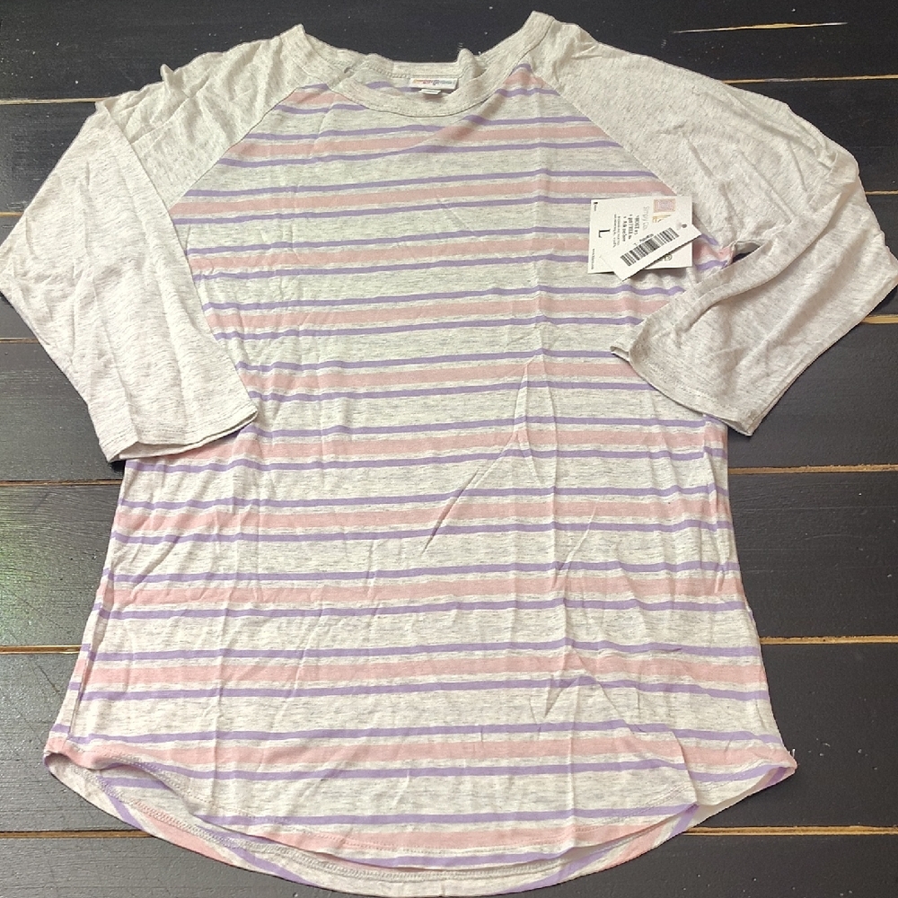 LuLaRoe Randy Multicolor Striped  Top